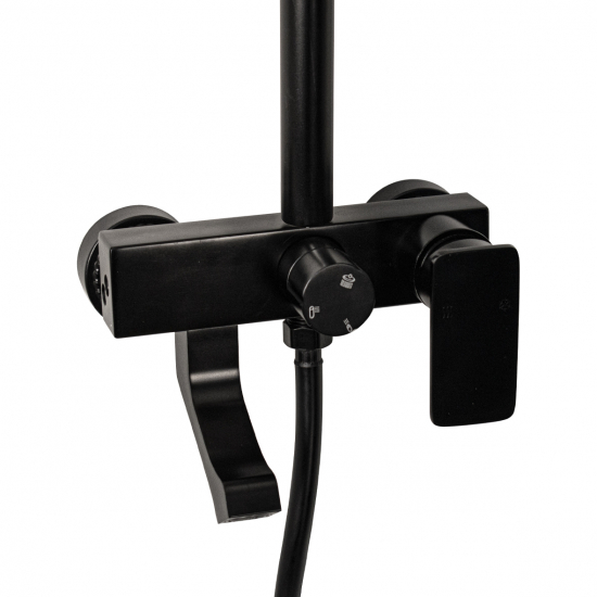 Душевая стойка BRIMIX 81745 алюминий черная