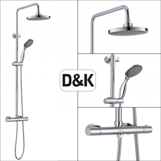 Душевая стойка D&K Bayern Potsdam DA2123701B10 с термостатом
