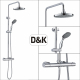 Душевая стойка D&K Bayern Potsdam DA2123701B10 с термостатом