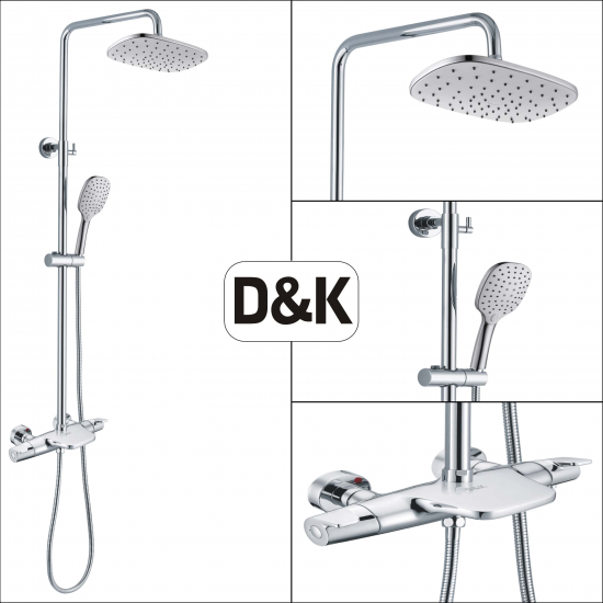 Душевая стойка D&K Bayern Potsdam DA2143741B14 с термостатом