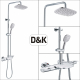 Душевая стойка D&K Bayern Potsdam DA2143741B14 с термостатом