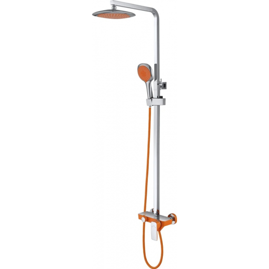 Душевая стойка D&K Berlin Kunste DA1433713A02 хром / оранжевый