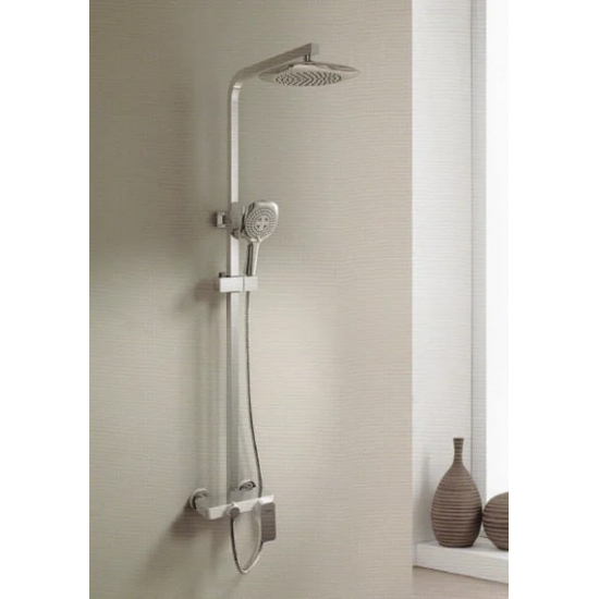 Душевая стойка D&K Berlin Steinbeis DA1433716A02 хром / белый