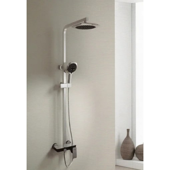 Душевая стойка D&K Berlin Technische DA1433715A02 хром / черный