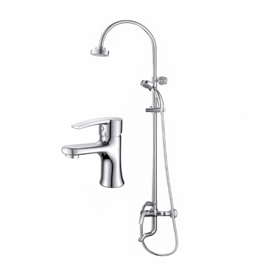 Душевая стойка D&K DA1362137SET + смеситель для умывальника