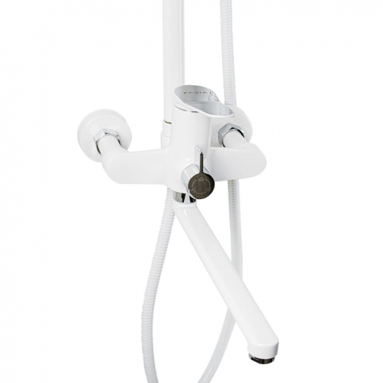 Душевая стойка FABIA 9677 белая