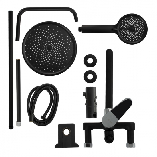 Душевая стойка FABIA 9678 черная