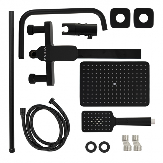 Душевая стойка FABIA 9775 черный