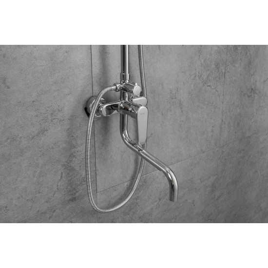 Душевая стойка FRAP F24001 с крючками