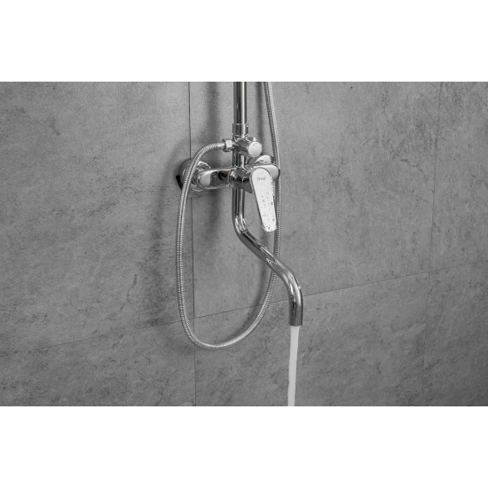 Душевая стойка FRAP F24001 с крючками