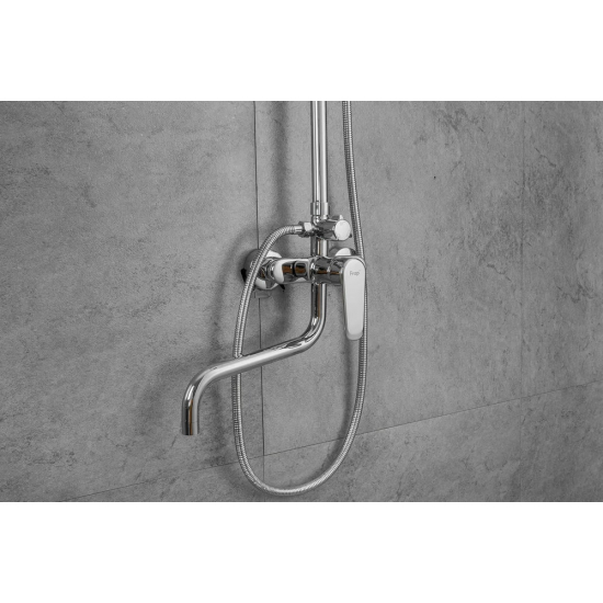 Душевая стойка FRAP F24001 с крючками