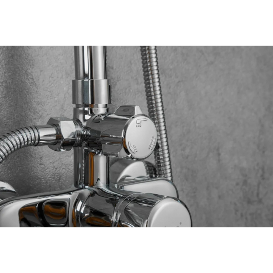 Душевая стойка FRAP F24001 с крючками