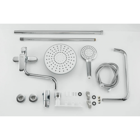 Душевая стойка FRAP F24001 с крючками