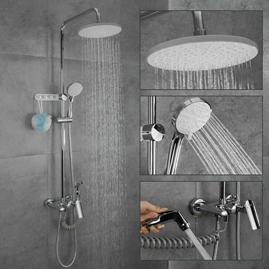 Душевая стойка FRAP F24004 с гигиеническим душем