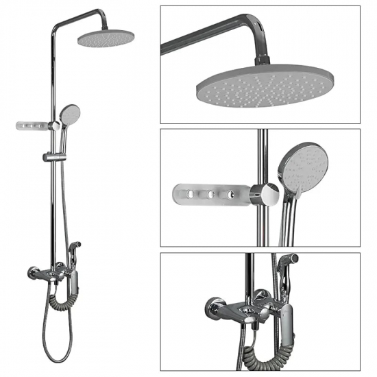 Душевая стойка FRAP F24004 с гигиеническим душем