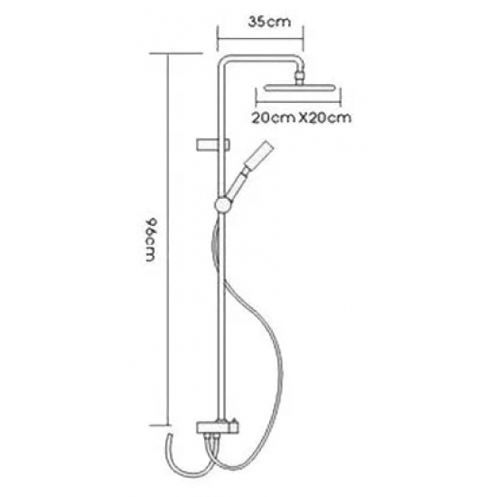 Душевая стойка FRAP F2405