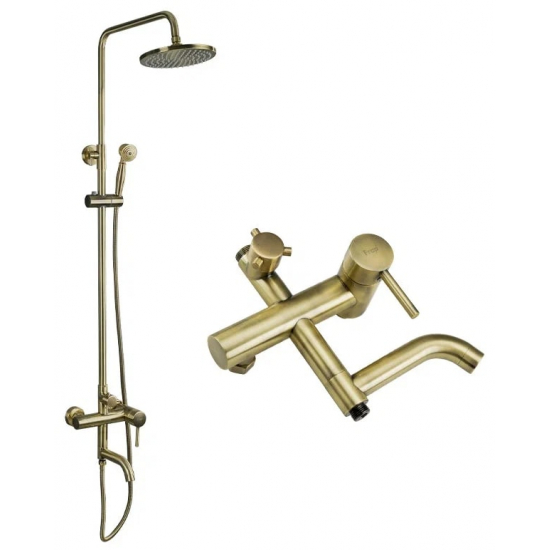 Душевая стойка FRAP F2410 бронза