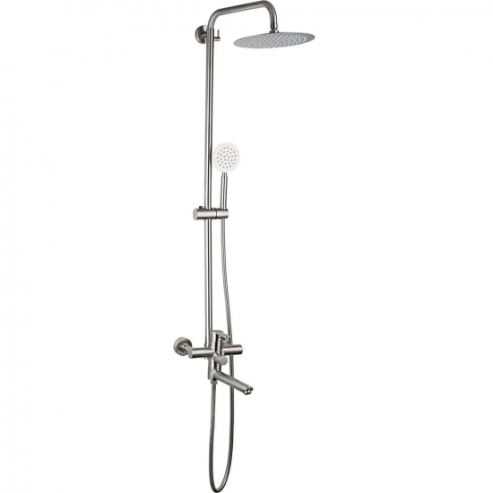 Душевая стойка FRAP F24801 нержавеющая сталь