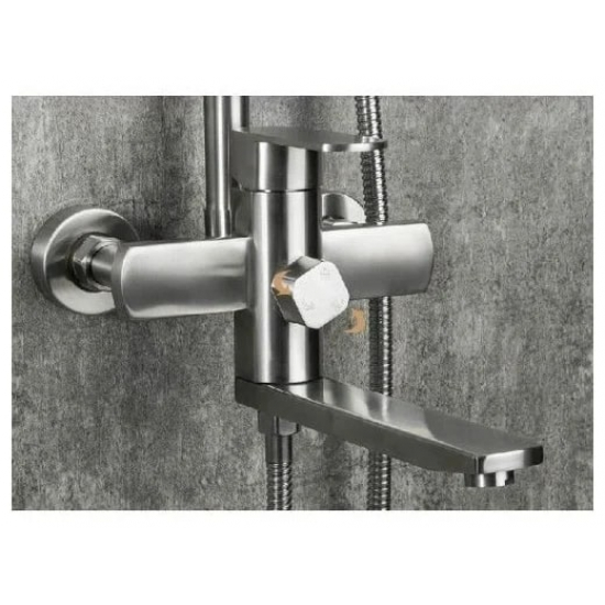 Душевая стойка FRAP F24805 нержавеющая сталь