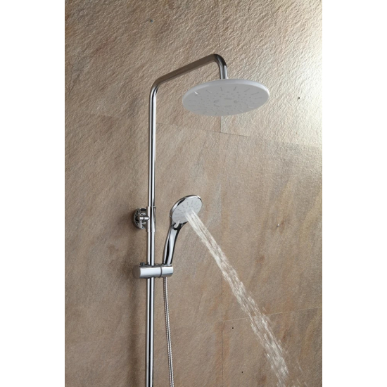 Душевая стойка FRAP H31 F2431 хром, белая