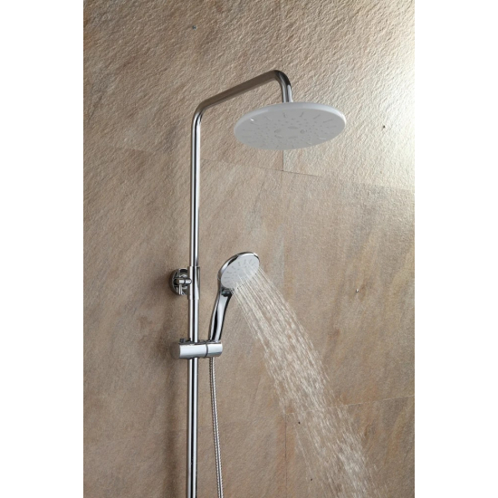 Душевая стойка FRAP H31 F2431 хром, белая