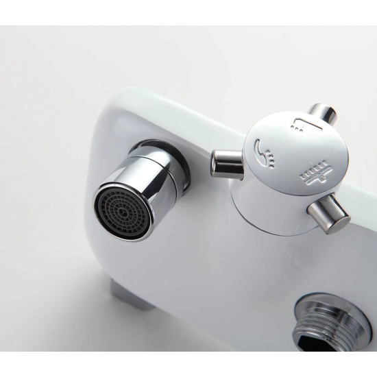 Душевая стойка FRAP H31 F2431 хром, белая