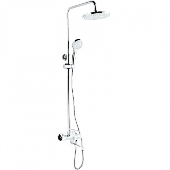 Душевая стойка FRAP H41 F2441 хром, белая