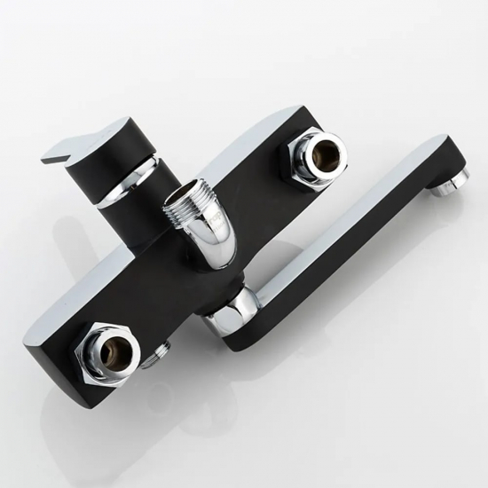 Душевая стойка FRAP H42 F2442 хром, чёрная