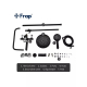 Душевая стойка FRAP H49-6 F2449-6 хром, черная
