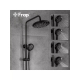 Душевая стойка FRAP H49-6 F2449-6 хром, черная