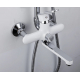 Душевая стойка FRAP H49 F2449 хром, белая