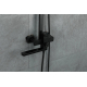 Душевая стойка FRAP H802-6 F24802-6 чёрный нержавеющая сталь