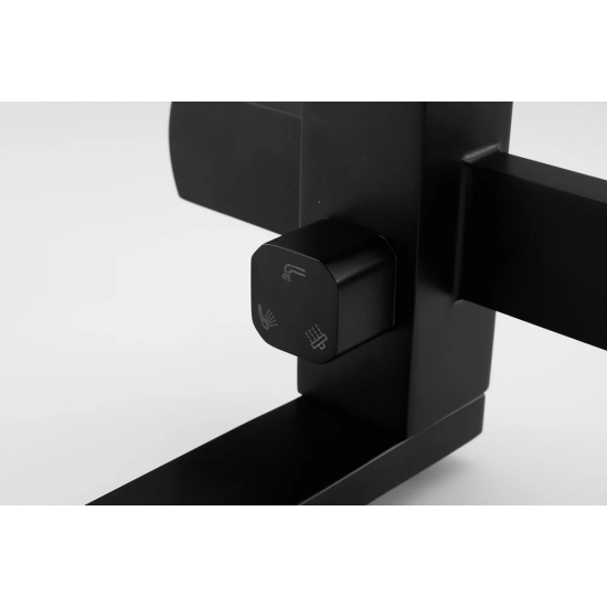 Душевая стойка FRAP H802-6 F24802-6 чёрный нержавеющая сталь