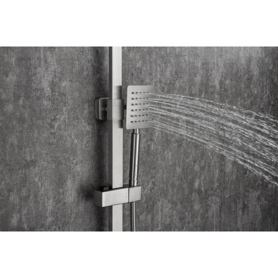 Душевая стойка FRAP H802 F24802 нержавеющая сталь