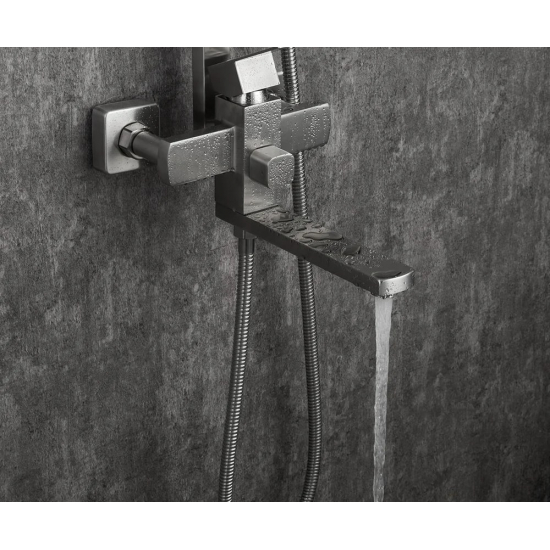 Душевая стойка FRAP H802 F24802 нержавеющая сталь