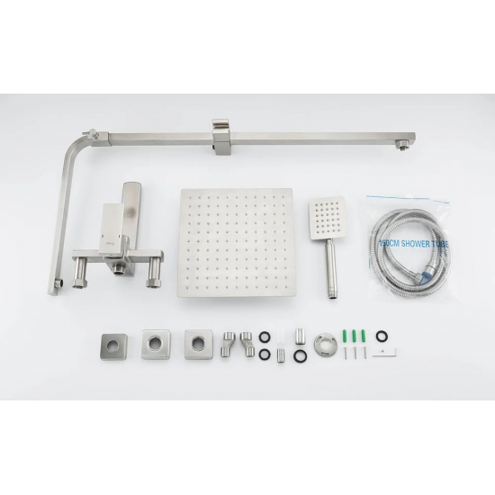 Душевая стойка FRAP H802 F24802 нержавеющая сталь