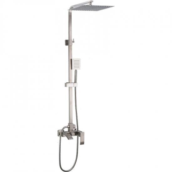 Душевая стойка FRAP H803 F24803 нержавеющая сталь