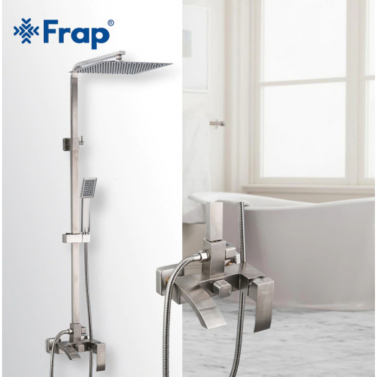 Душевая стойка FRAP H803 F24803 нержавеющая сталь