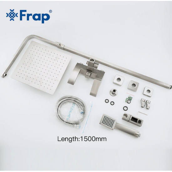 Душевая стойка FRAP H803 F24803 нержавеющая сталь