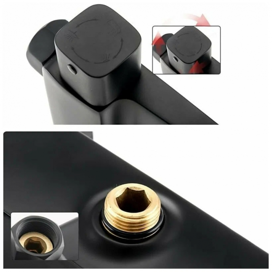 Душевая стойка GAPPO G 50 G2450 чёрный