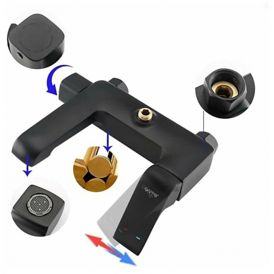 Душевая стойка GAPPO G 50 G2450 чёрный