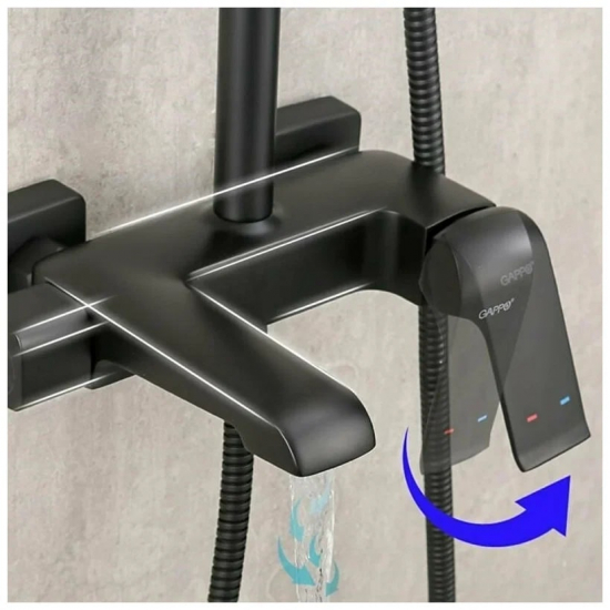 Душевая стойка GAPPO G 50 G2450 чёрный