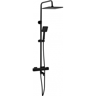 Душевая стойка GAPPO G 91-6 G2491-6 с термостатом чёрная