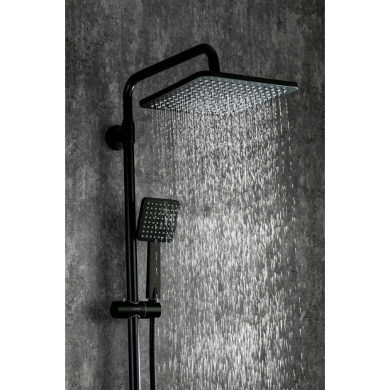 Душевая стойка GAPPO G 91-6 G2491-6 с термостатом чёрная