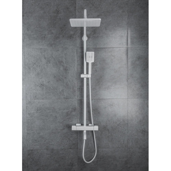 Душевая стойка GAPPO G 91-8 G2491-8 с термостатом белая