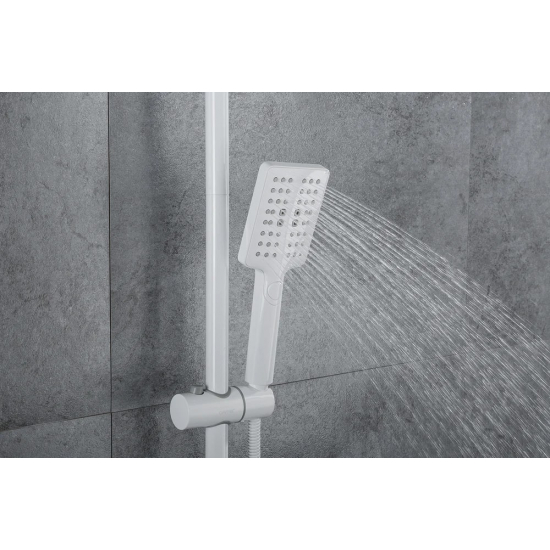 Душевая стойка GAPPO G 91-8 G2491-8 с термостатом белая