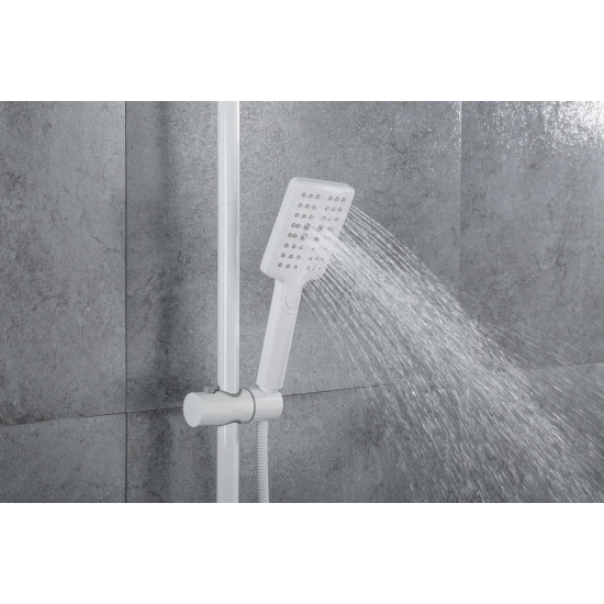 Душевая стойка GAPPO G 91-8 G2491-8 с термостатом белая