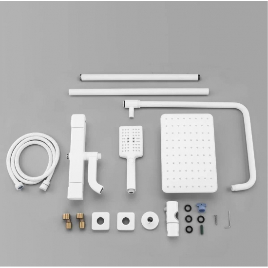 Душевая стойка GAPPO G 91-8 G2491-8 с термостатом белая