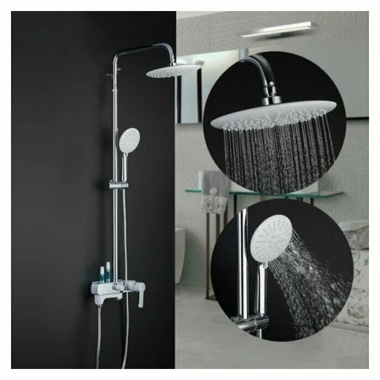 Душевая стойка GAPPO G02-8 G2402-8 хром, белый