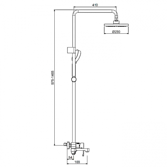 Душевая стойка GAPPO G02-8 G2402-8 хром, белый